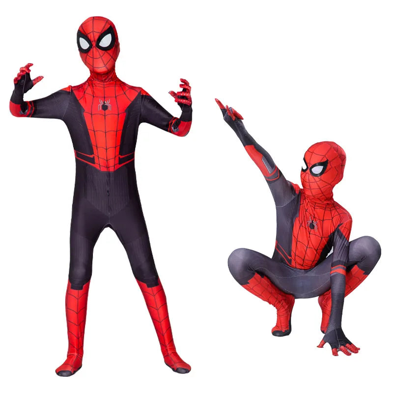 Spiderman Cosplay Fantasy Costumes Jumpsuit for Boys Girls Miles