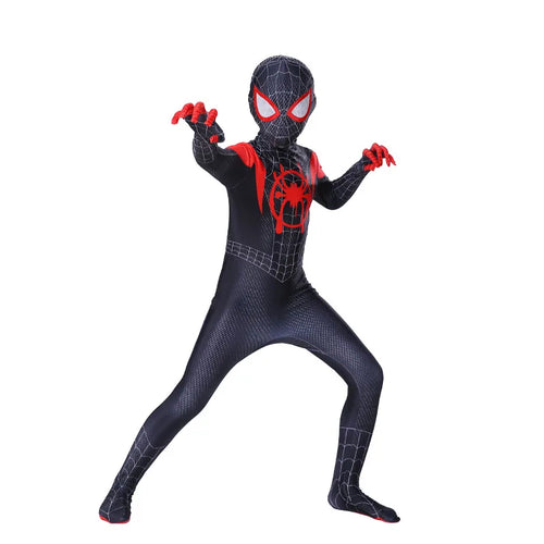Spiderman Cosplay Fantasy Costumes Jumpsuit for Boys Girls Miles