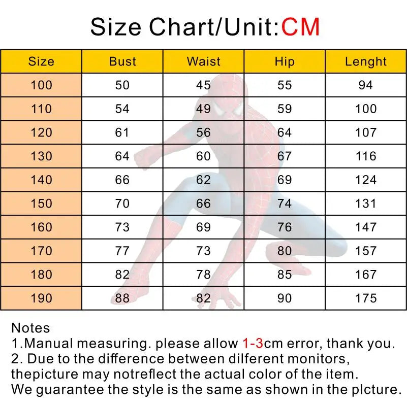 Spiderman Cosplay Fantasy Costumes Jumpsuit for Boys Girls Miles