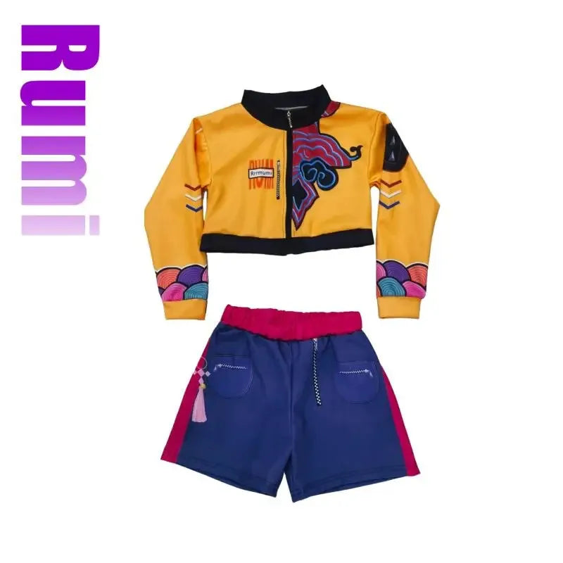 K-Pop Rumi Zoey Mira Demon Hunters Cosplay Costume for Girl Halloween
