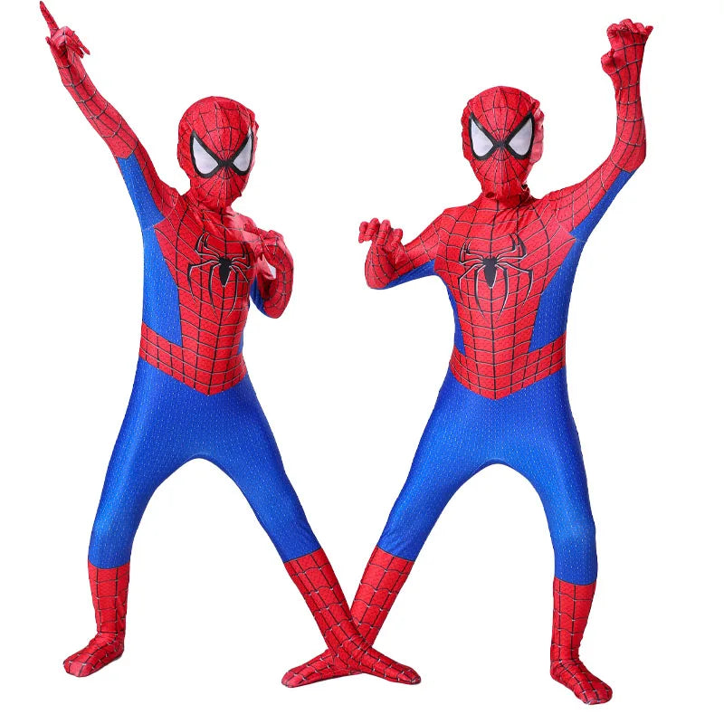 Spiderman Cosplay Fantasy Costumes Jumpsuit for Boys Girls Miles